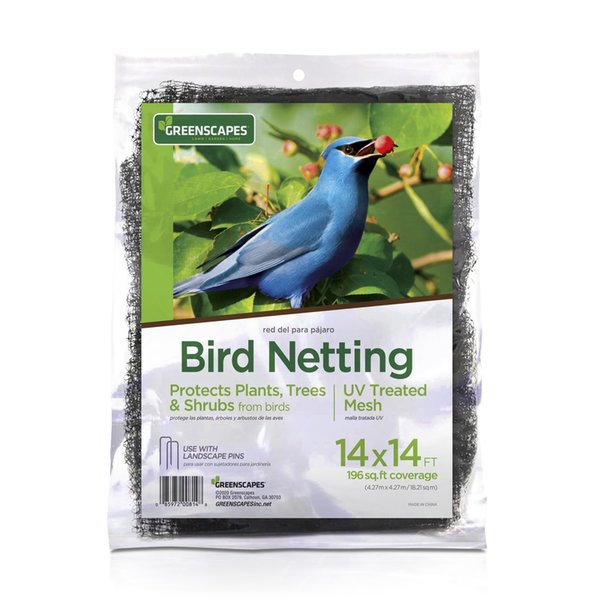 Greenscapes 14 ft. L X 14 ft. W Bird Netting 46658